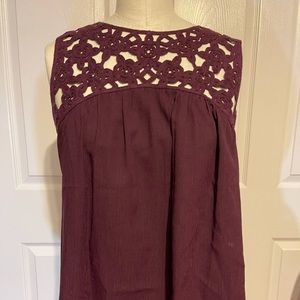 Burgundy blouse